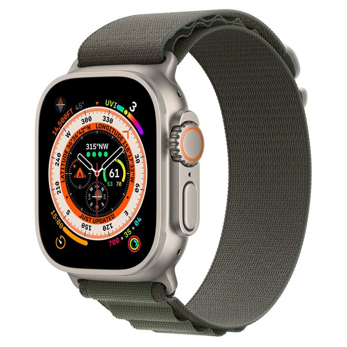 Apple Watch Ultra Titanium Case Green Alpine S