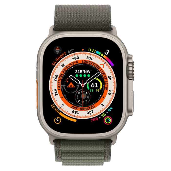 Apple Watch Ultra Titanium Case Green Alpine S