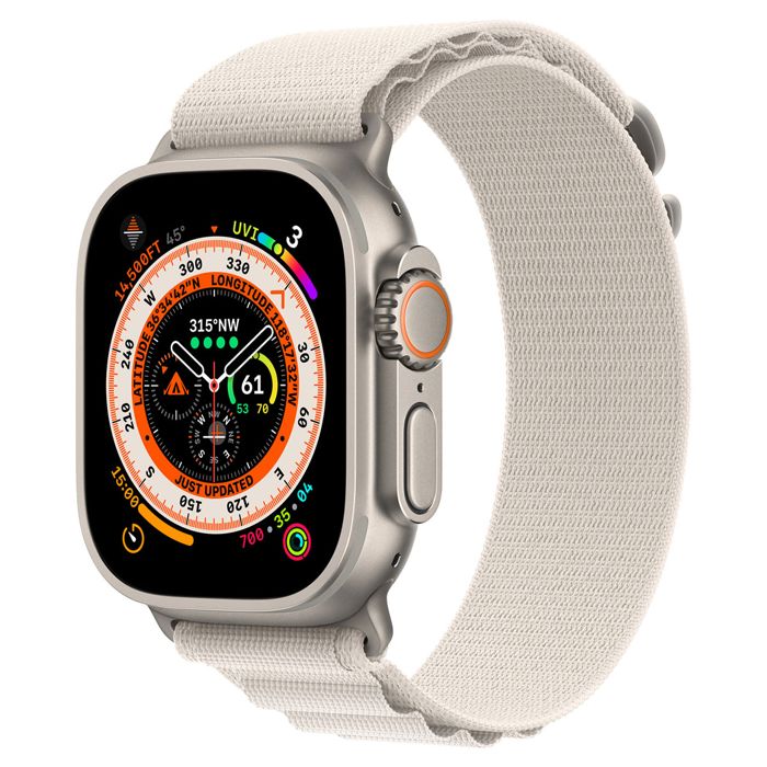 Apple Watch Ultra GPS + Cellular Titanium Case Starlight Alpine M