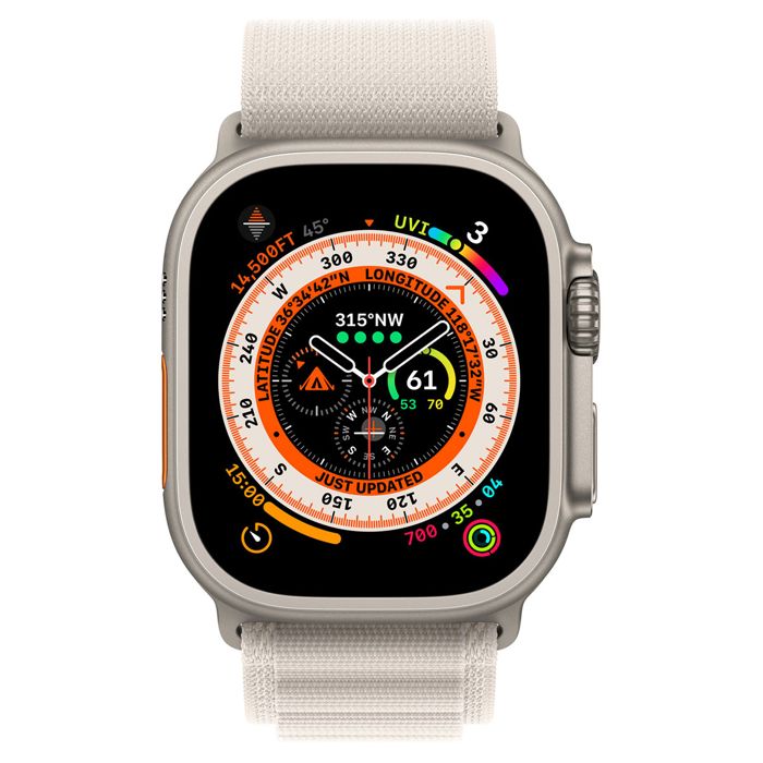 Apple Watch Ultra GPS + Cellular Titanium Case Starlight Alpine M