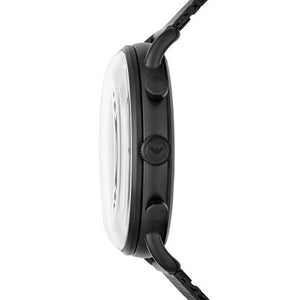 Emporio Armani AR11201 Stainless Steel Chronograph Watch, Black / Blue