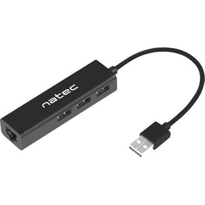 Natec 4-Port USB Hub, 18 cm