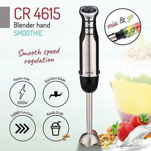 Hand blender Camry Smoothie CR 4615, black/stainless steel