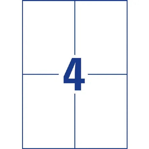 Avery Zweckform 3483 Universal Labels, Ultragrip, White, 105 x 148mm, A4 400 Labels