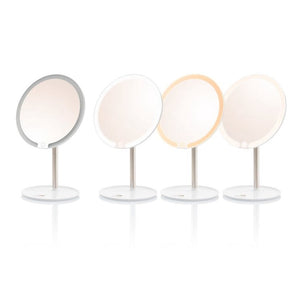 Cosmetic mirror ETA Cosmetic Mirror, with lighting, freely standing, 26 cm x 30.5 cm, white