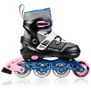 Spokey Arya Roller Skates, Black/Pink, 28-32