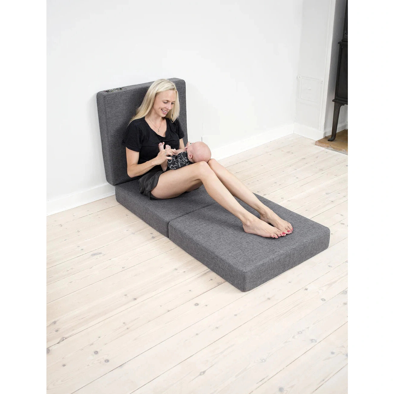 By KlipKlap KK 3 Fold Single Blue Grey w. Grey