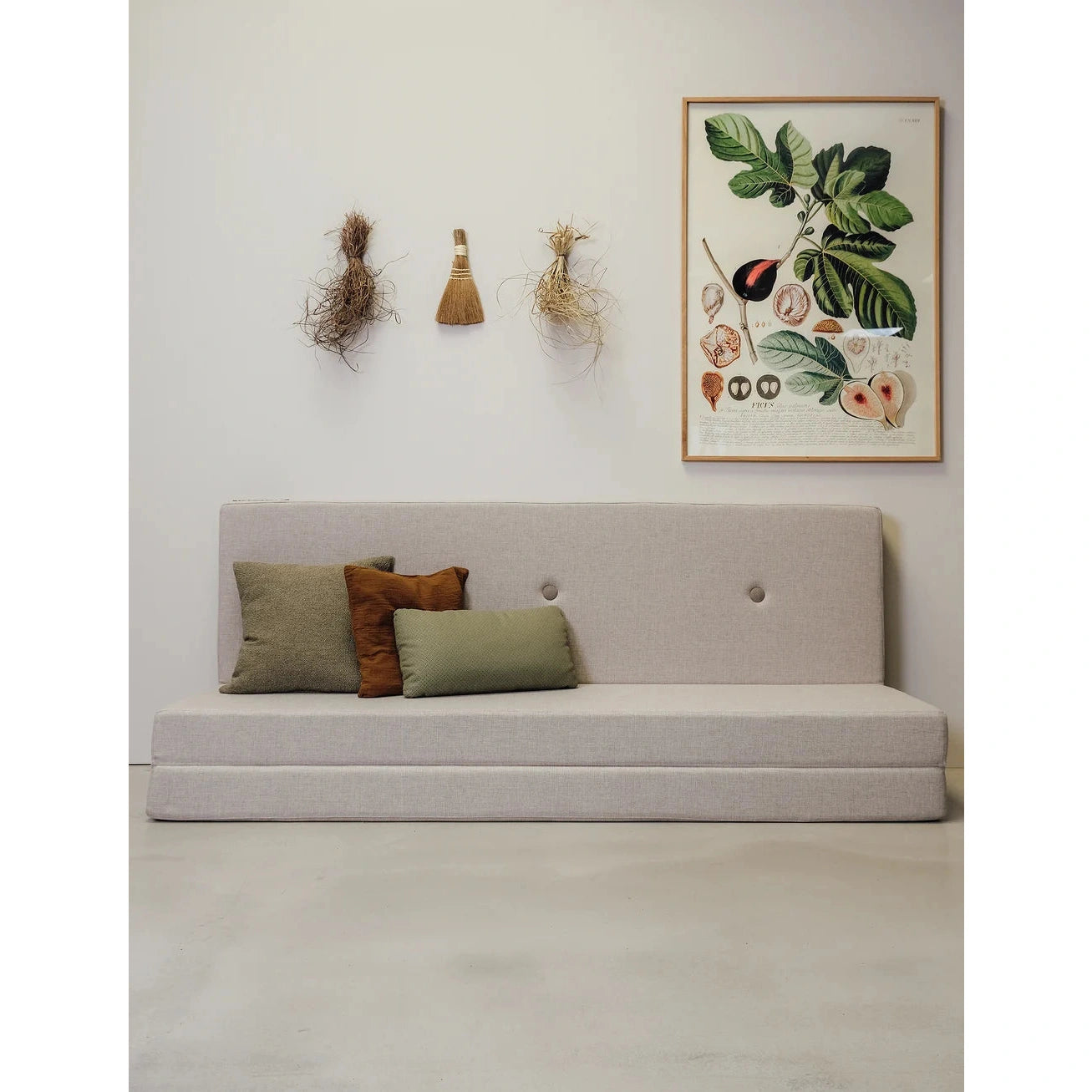 KlipKlap KK 3 Fold XL 200cm Folding Mattress, Beige w. Sand