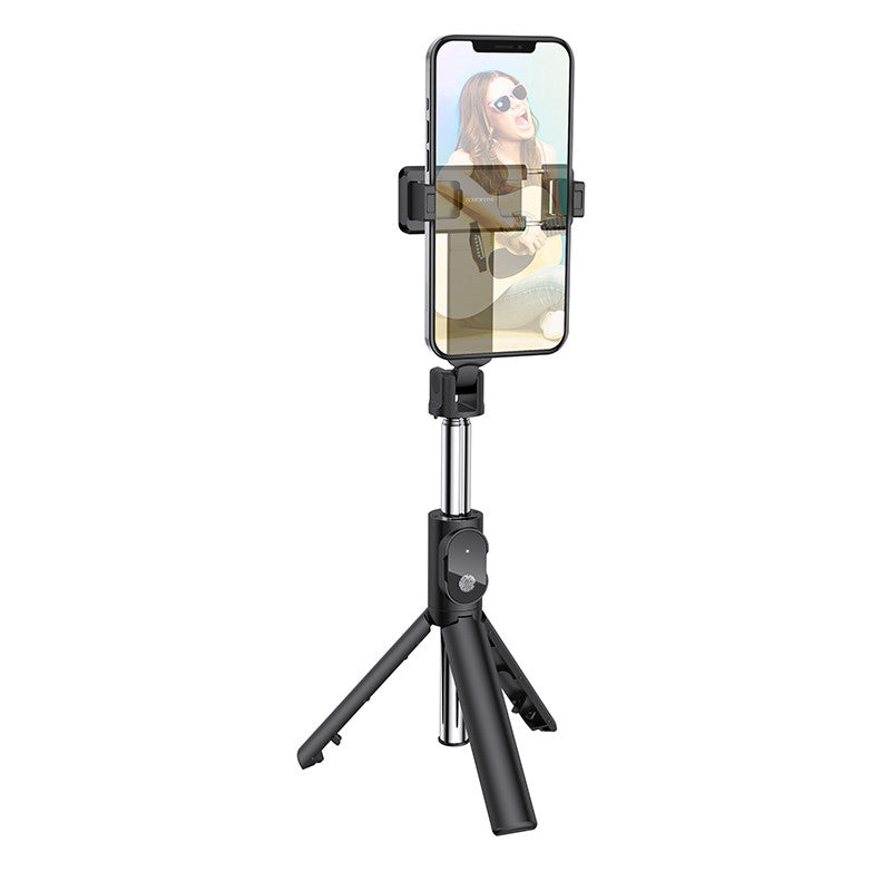 Selfie stick Borofone BY7 Magic Mirror + tripod, black/grey