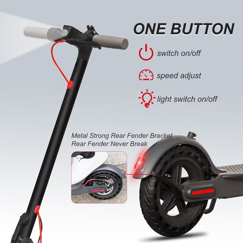 Aovopro M365 Electric Scooter Pro ES80, Black