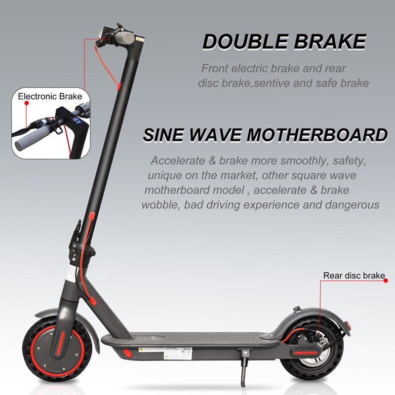 Aovopro M365 Electric Scooter Pro ES80, Black