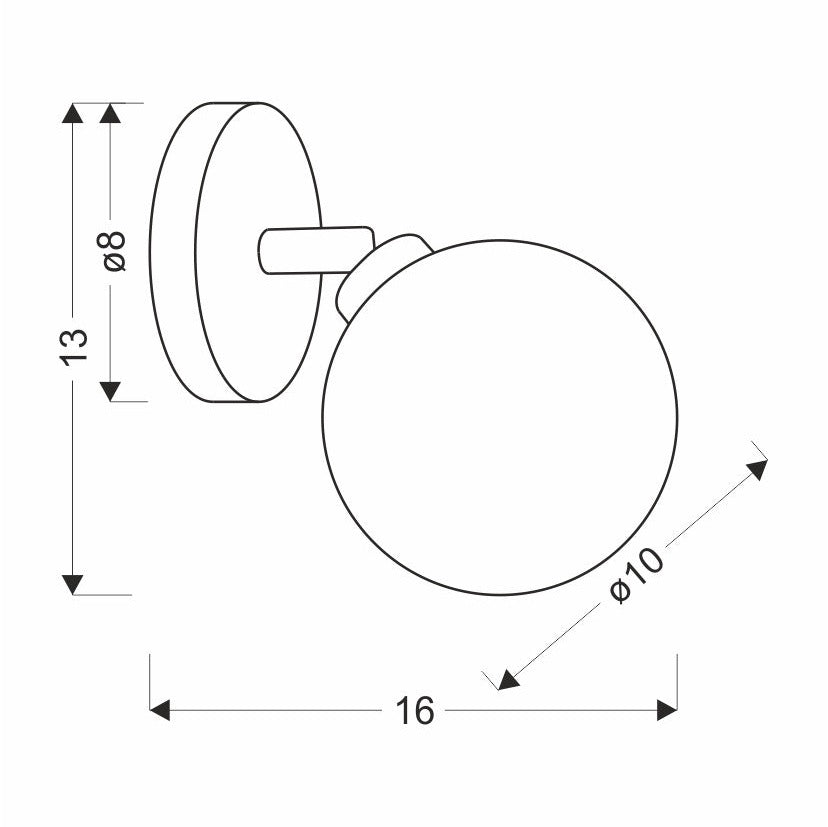 Candellux Lighting Rodia Wall Light, G9