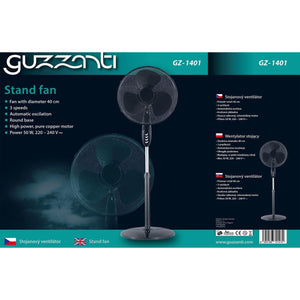 Floor fan Guzzanti GZ-1401, 80 W