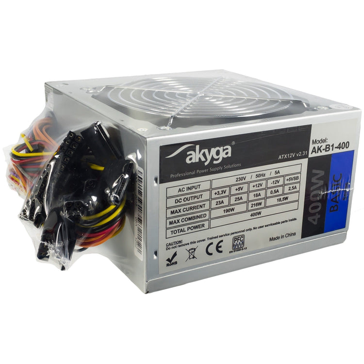 Akyga Basic AK-B1-400 Power supply, 400 W, 12 cm