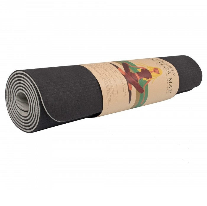 Springos YG0013 Fitness and Yoga Mat, Black, 183 cm x 61 cm x 0.6 cm