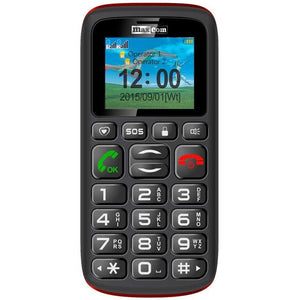 Maxcom MM428 Push-button Phone, Black/Red