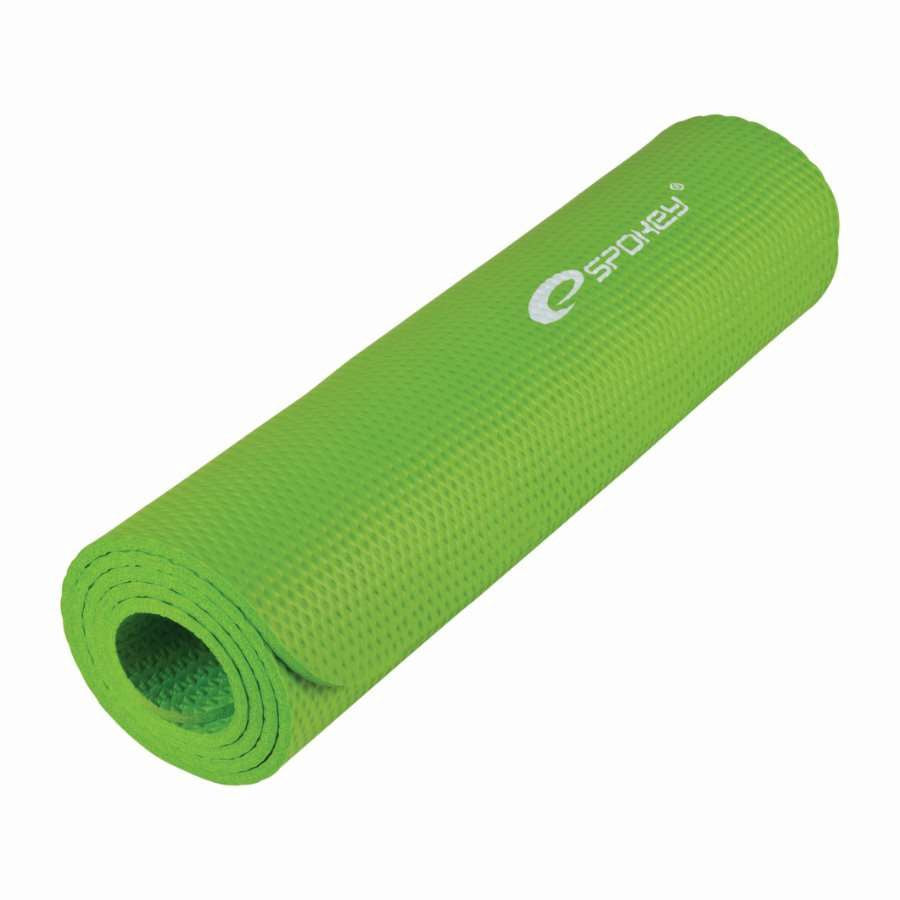 Spokey SoftMat fitness and yoga mat, Green/Grey, 180 cm x 60 cm x 1 cm