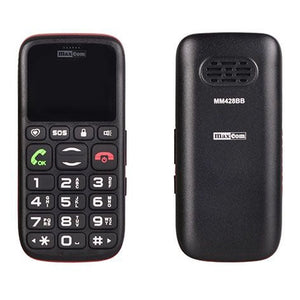 Maxcom MM428 Push-button Phone, Black/Red