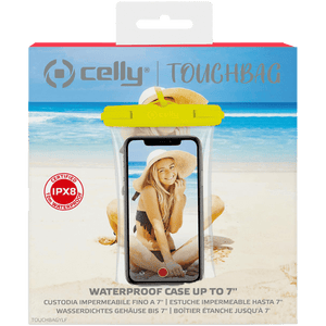 Celly Touchbag Waterproof Protective Pouch, Yellow