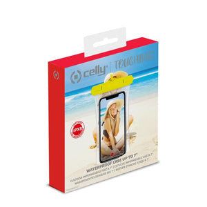 Celly Touchbag Waterproof Protective Pouch, Yellow