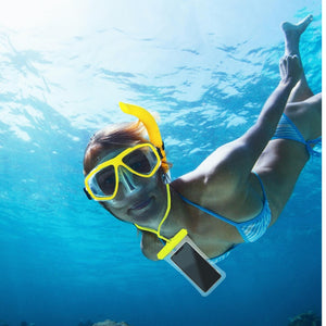 Celly Touchbag Waterproof Protective Pouch, Yellow