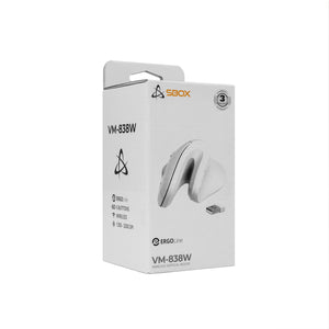 Computer mouse Sbox VM-838W bluetooth / usb, white