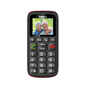 Maxcom MM428 Push-button Phone, Black/Red