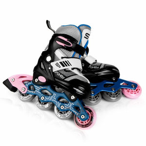 Spokey Arya Roller Skates, Black/Pink, 28-32