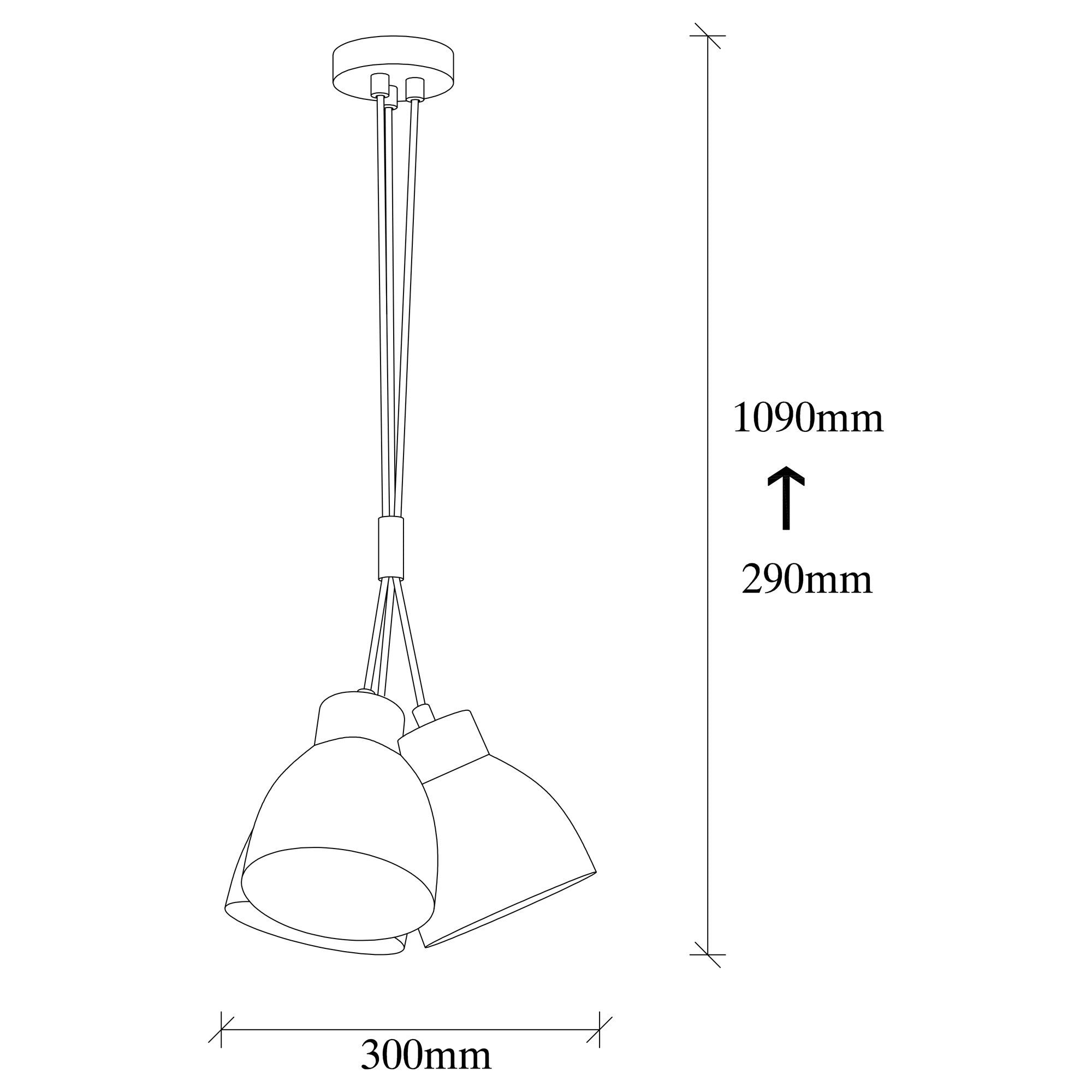 Luminaire ceiling Opviq Sivani MR-307, 120 W, E27