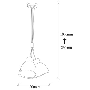 Luminaire ceiling Opviq Sivani MR-307, 120 W, E27