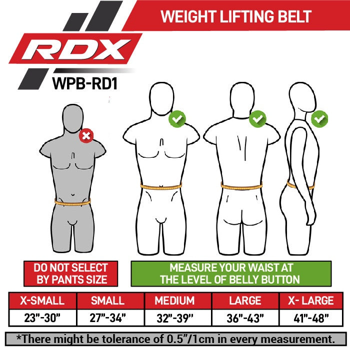 Weightlifting Belt RDX RD1 WPB-RD1U-S, Blue/Black, S