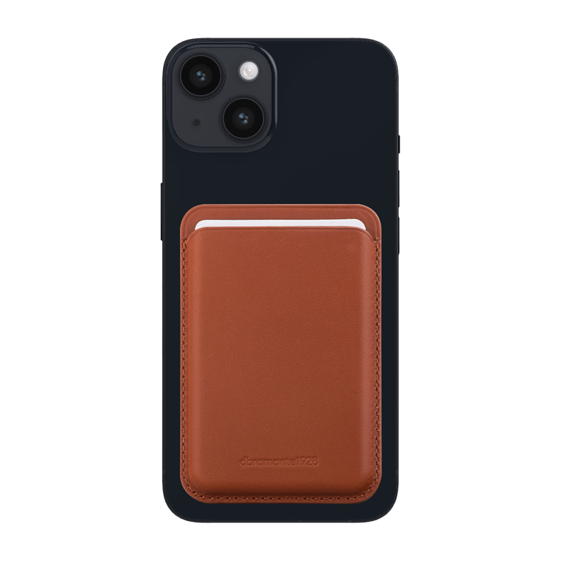 Dbramante1928 Leather wallet with MagSafe Tan