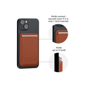 Dbramante1928 Leather wallet with MagSafe Tan