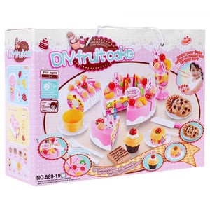 Toy Kitchen Utensil, Cake Set RoGer DIY Fruit Cake, Various Colors