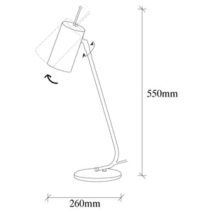 Table lamp Opviq Sivani MR-612, E27, stand base , 40W