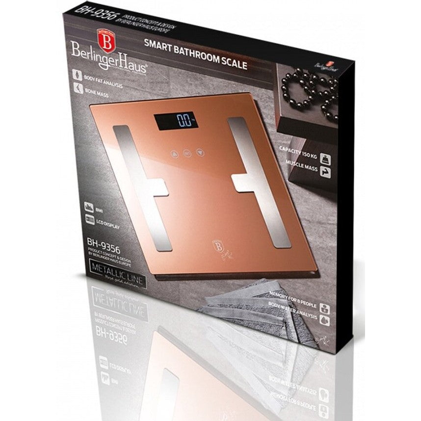 Body scales Berlinger Haus Rose Gold Metallic Line 9356