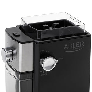 Coffee grinder Adler 4448, transparent/silver/black