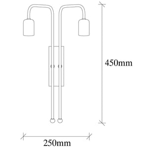 Luminaire wall Opviq Mum 3511, 80 W, E27