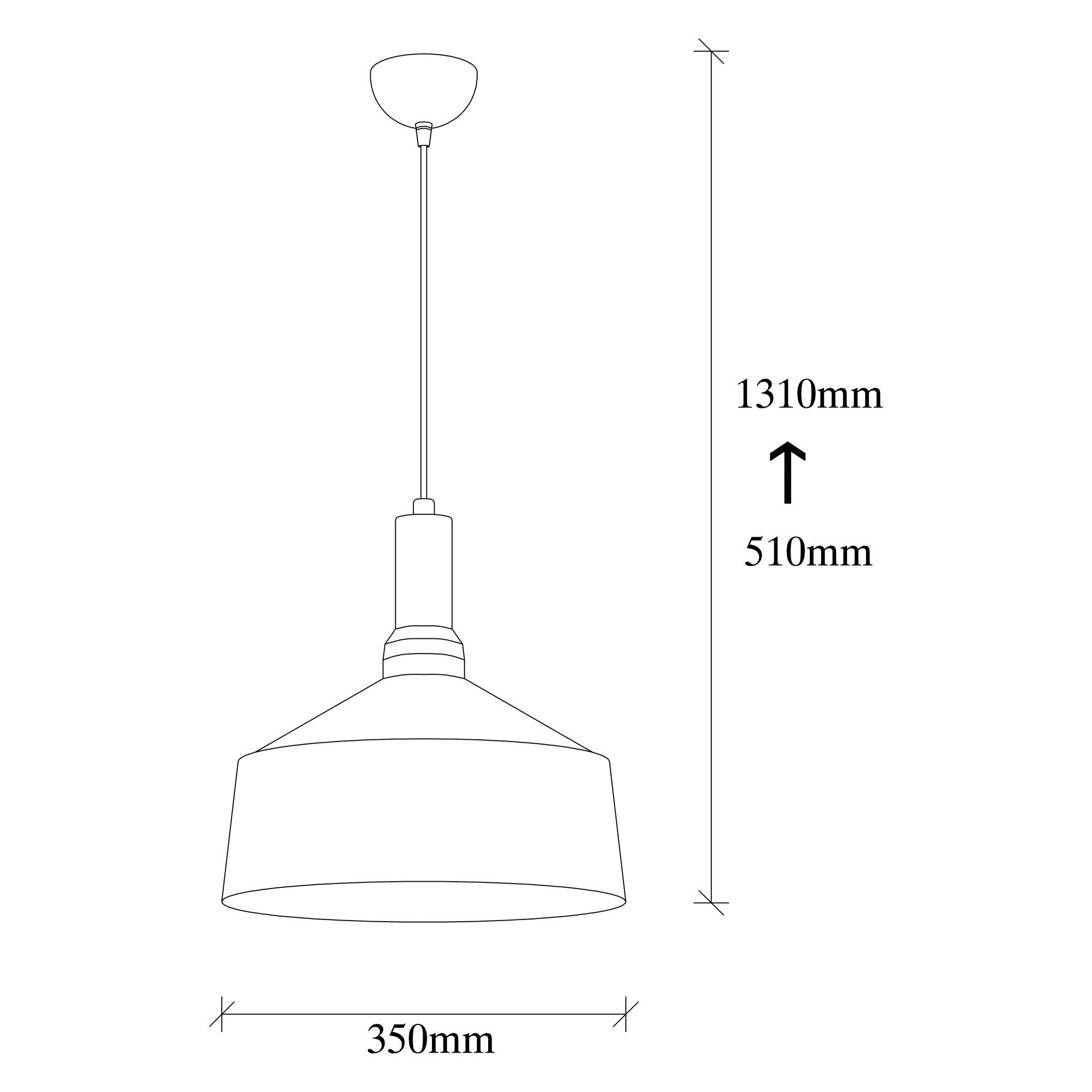 Luminaire hanging Opviq Berceste 204-S, 40 W, E27