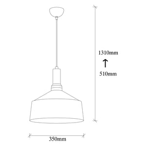 Luminaire hanging Opviq Berceste 204-S, 40 W, E27
