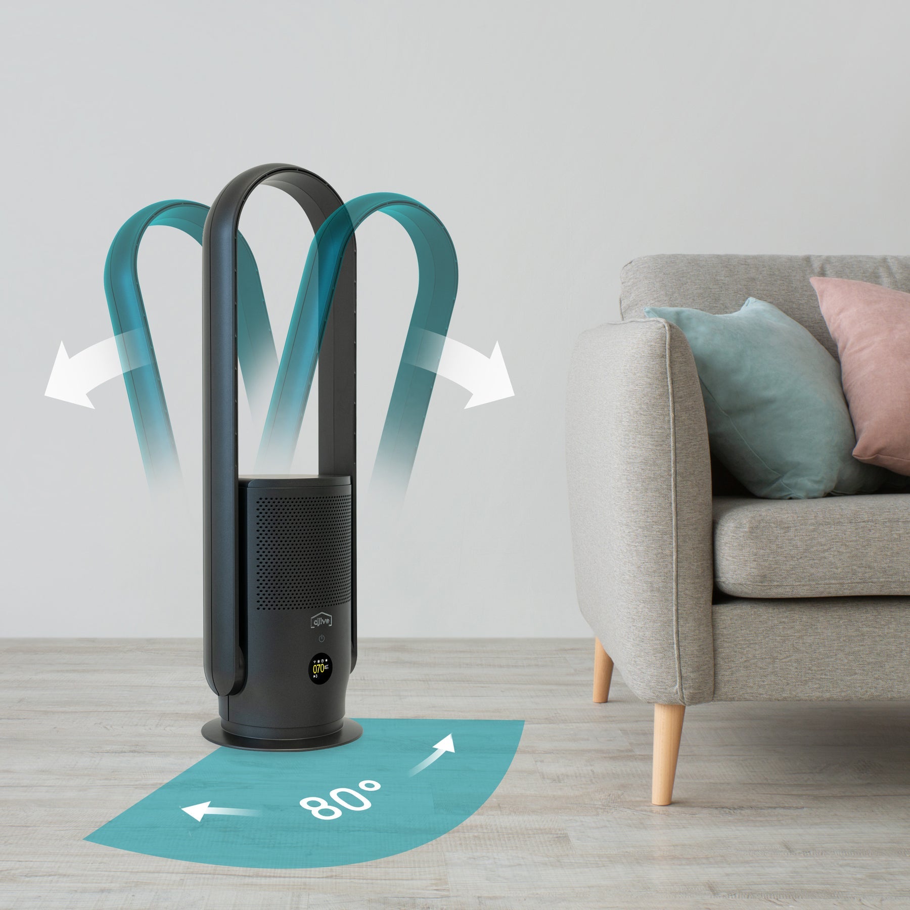 Flowmate ARC Casual 2-in-1 Bladeless Fan & Air Purifier