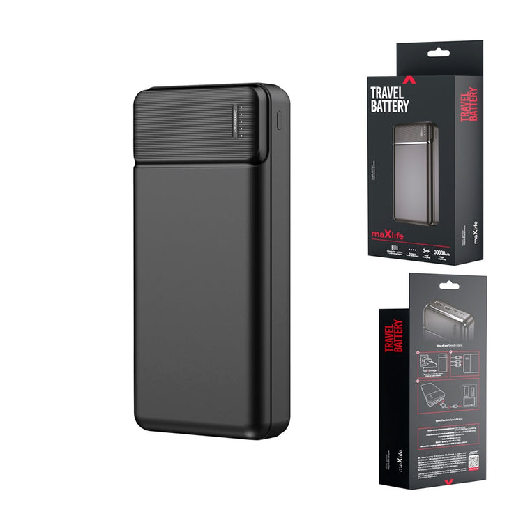 Power bank Maxlife MXPB-01, 30000 mAh, black