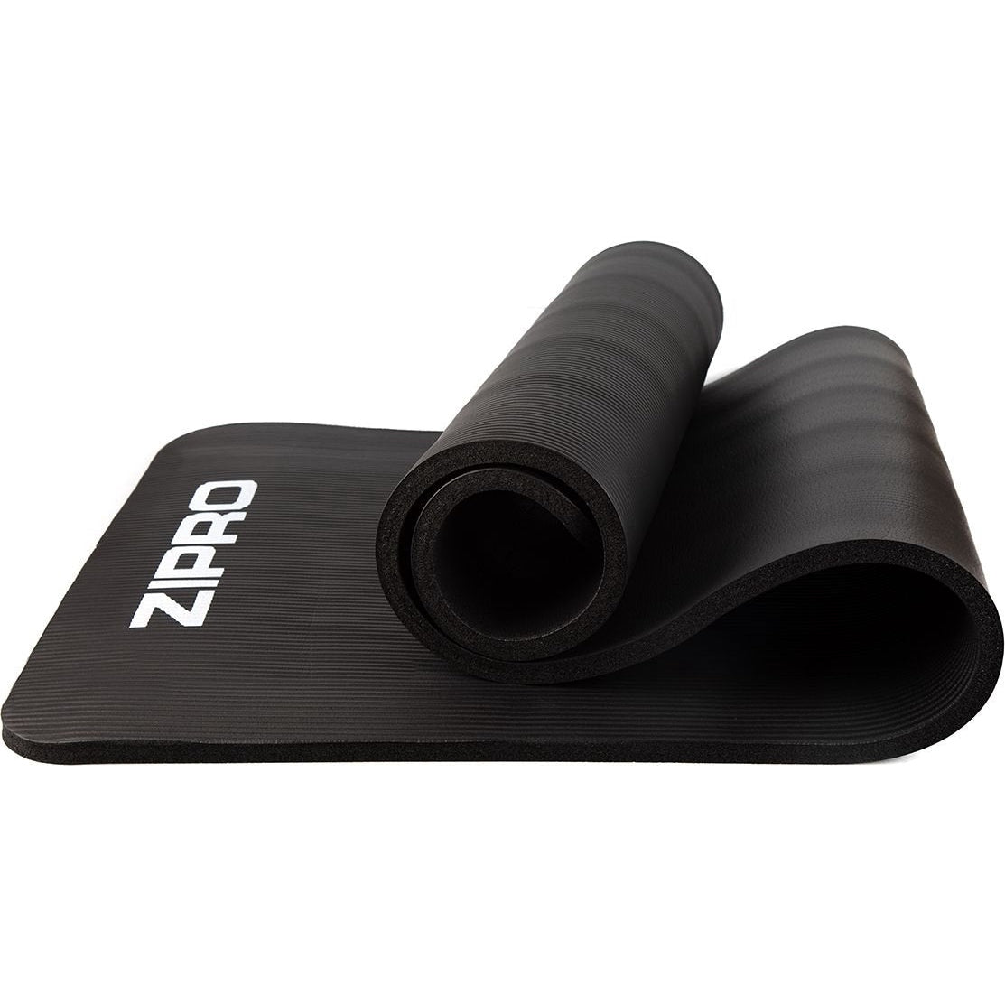 Zipro Training Mat NBR Fitness and Yoga Mat, Black, 180 cm x 60 cm x 1.5 cm