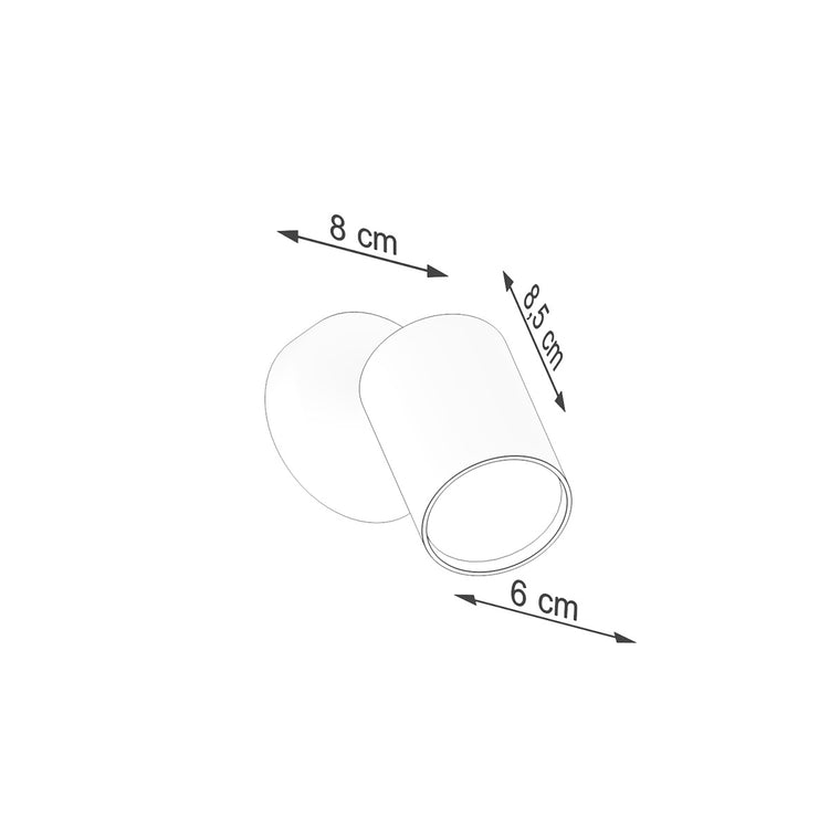 Luminaire wall Sollux Lemmi 1, 40 W, GU10