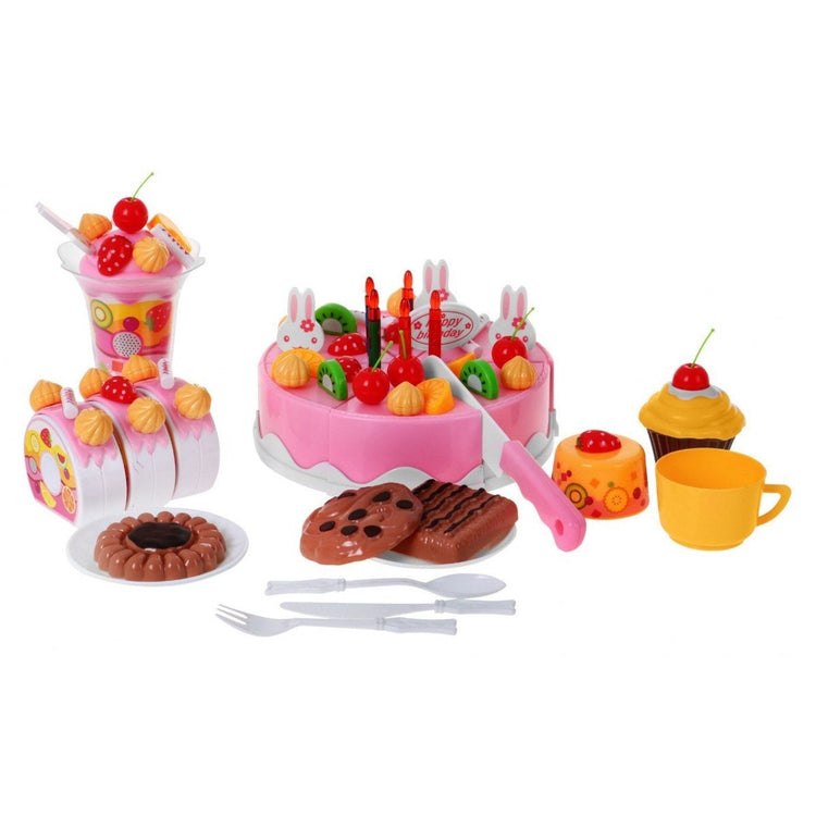 Toy Kitchen Utensil, Cake Set RoGer DIY Fruit Cake, Various Colors