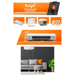 Warmtech Electric heater WiFi, 2 kW