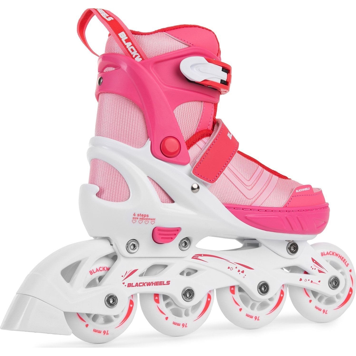 Blackwheels Playful roller skates, white/pink/purple, 39-42