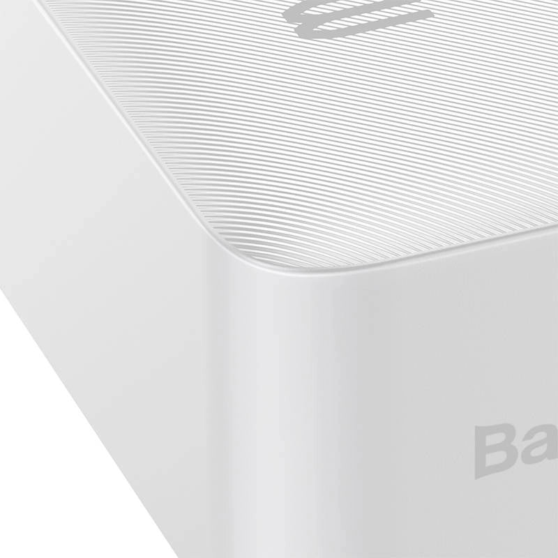 Baseus Powerbank Bipow 30000mAh, 2xUSB, USB-C, 15W White