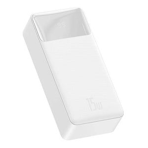 Baseus Powerbank Bipow 30000mAh, 2xUSB, USB-C, 15W White
