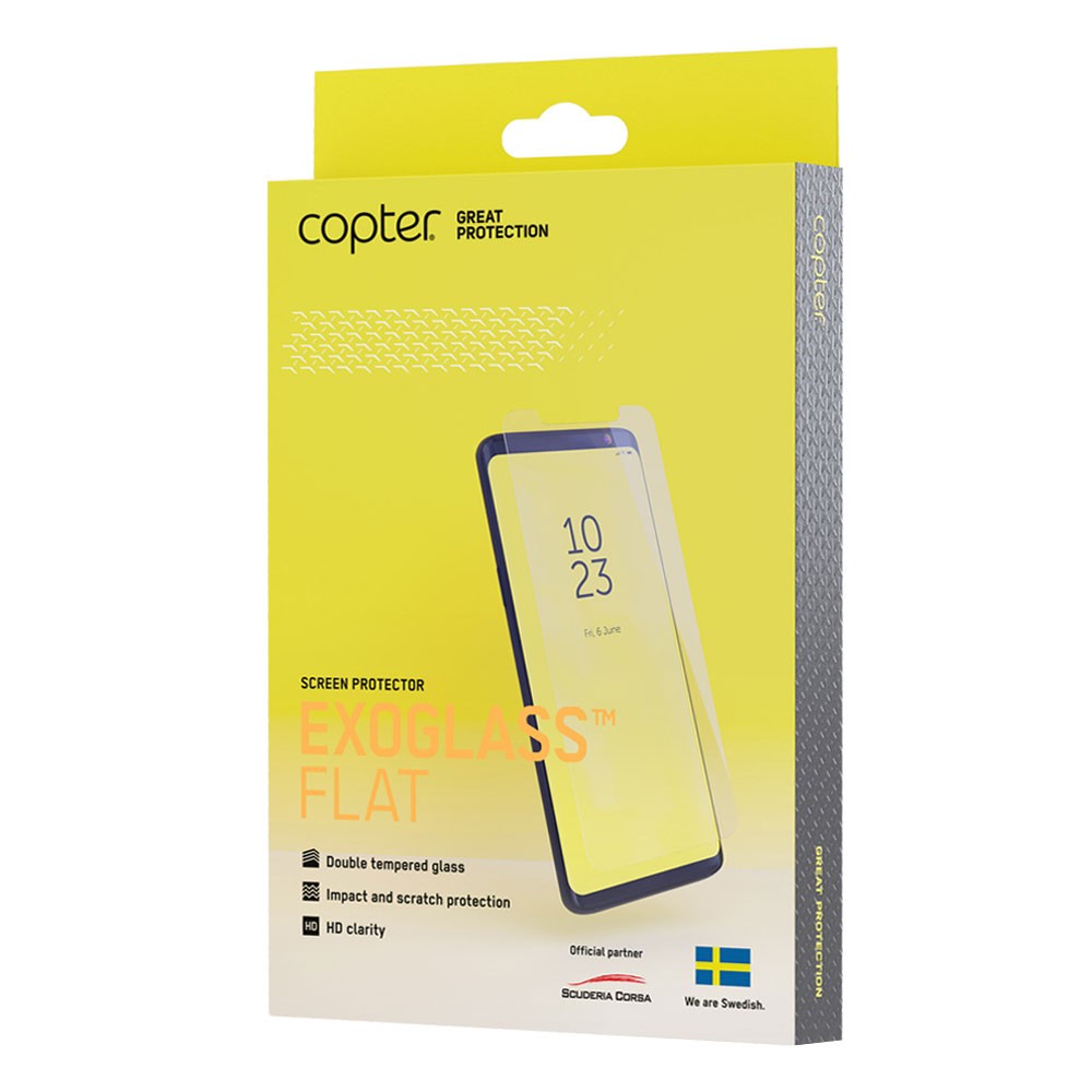 Copter Exoglass Flat Screen Protector for iPhone 6/6s Plus, iPhone 7 Plus, iPhone 8 Plus